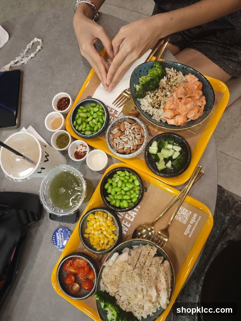 Two healthy bowls with various toppings
