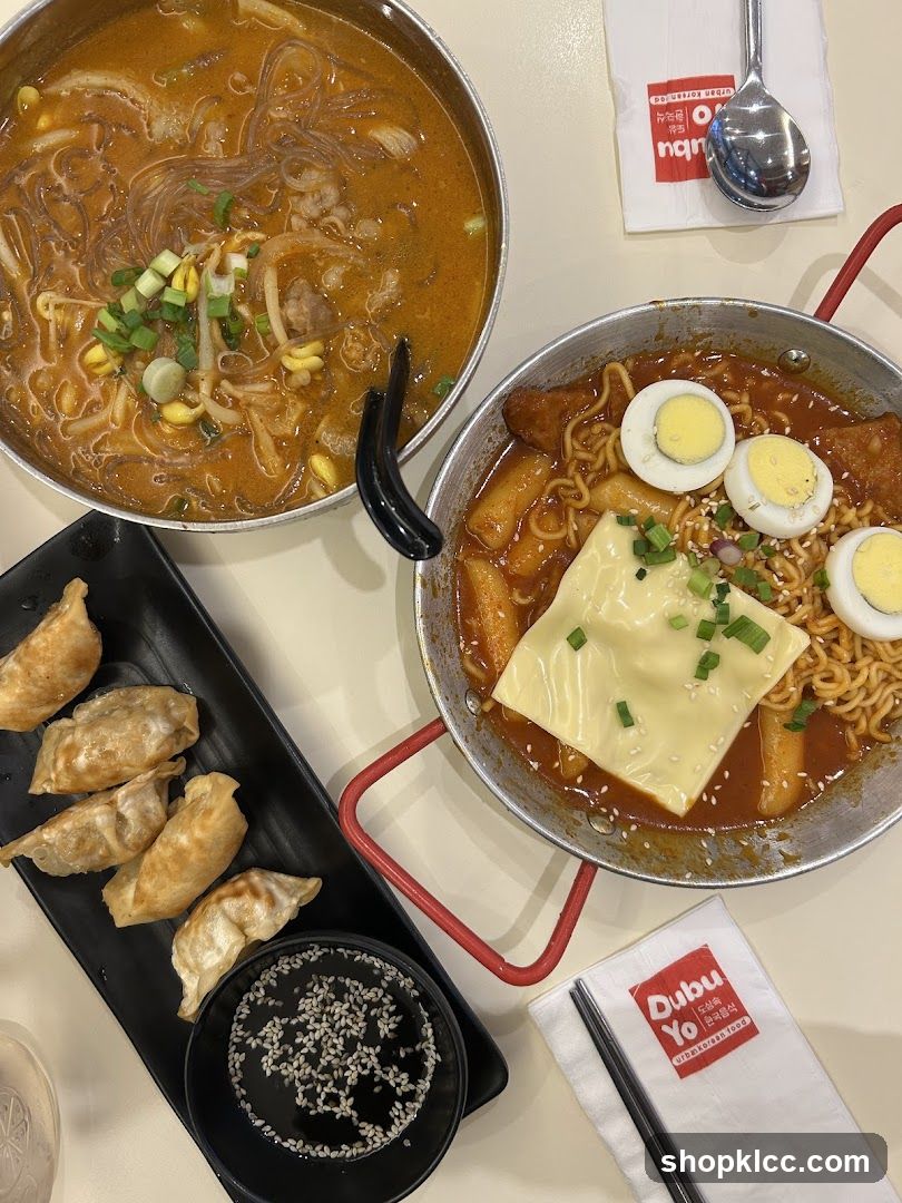 Korean Food Spread