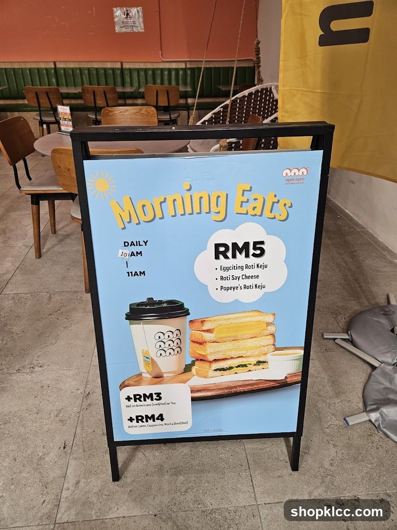 Morning Eats Menu Board