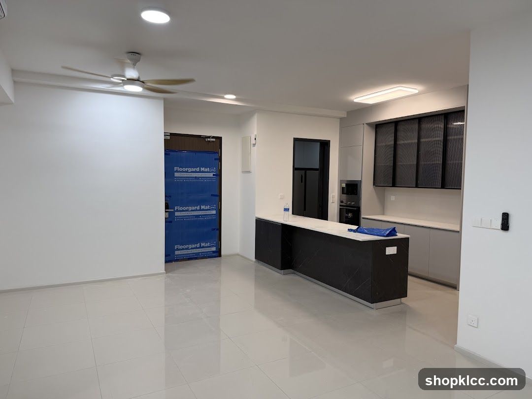Modern Kitchen and Living Area