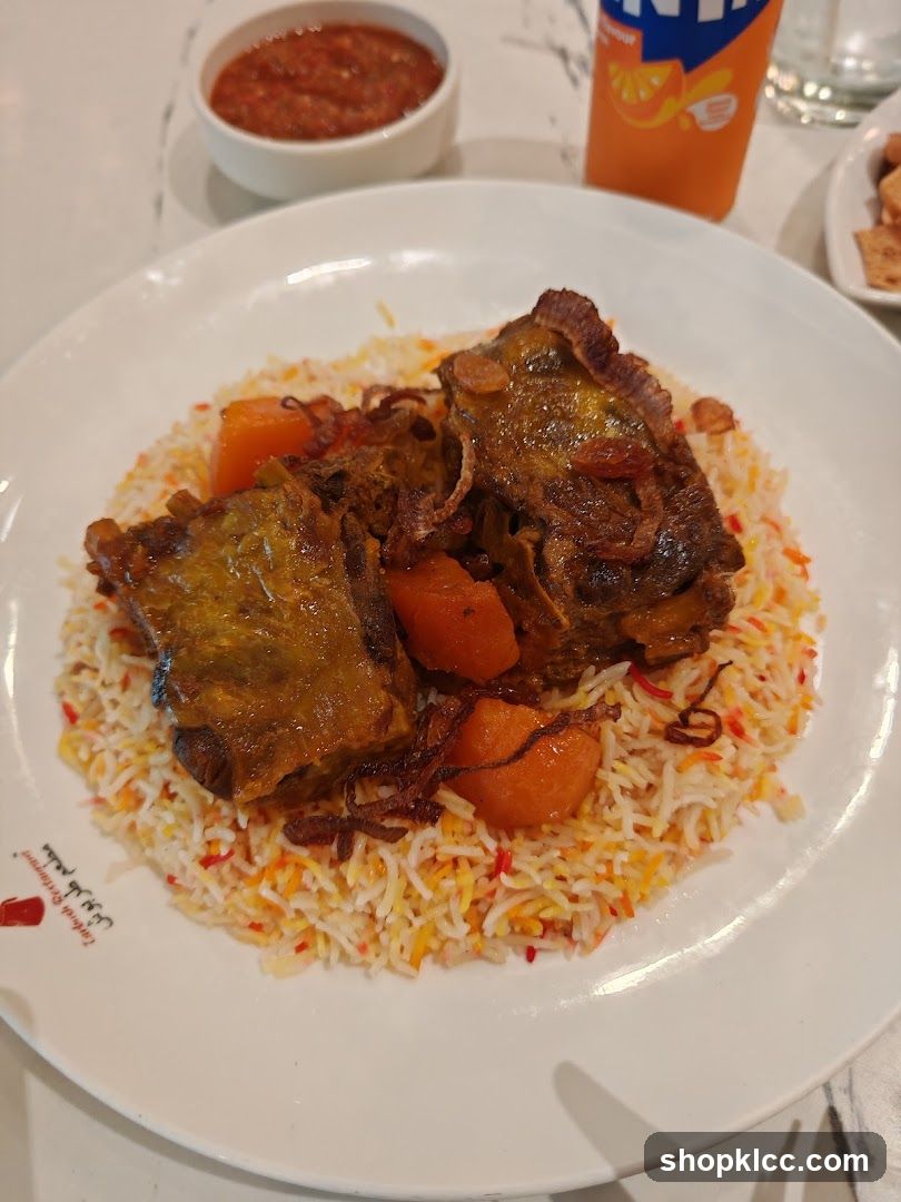 Lamb dish with rice