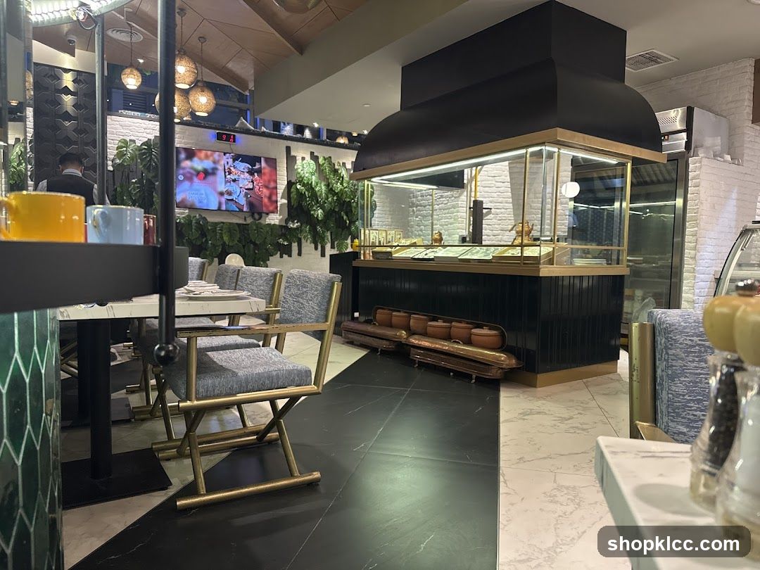 Restaurant Interior with Display Counter