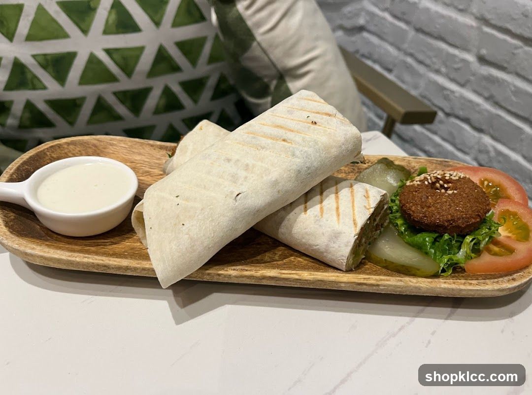 Falafel Wraps with Dip