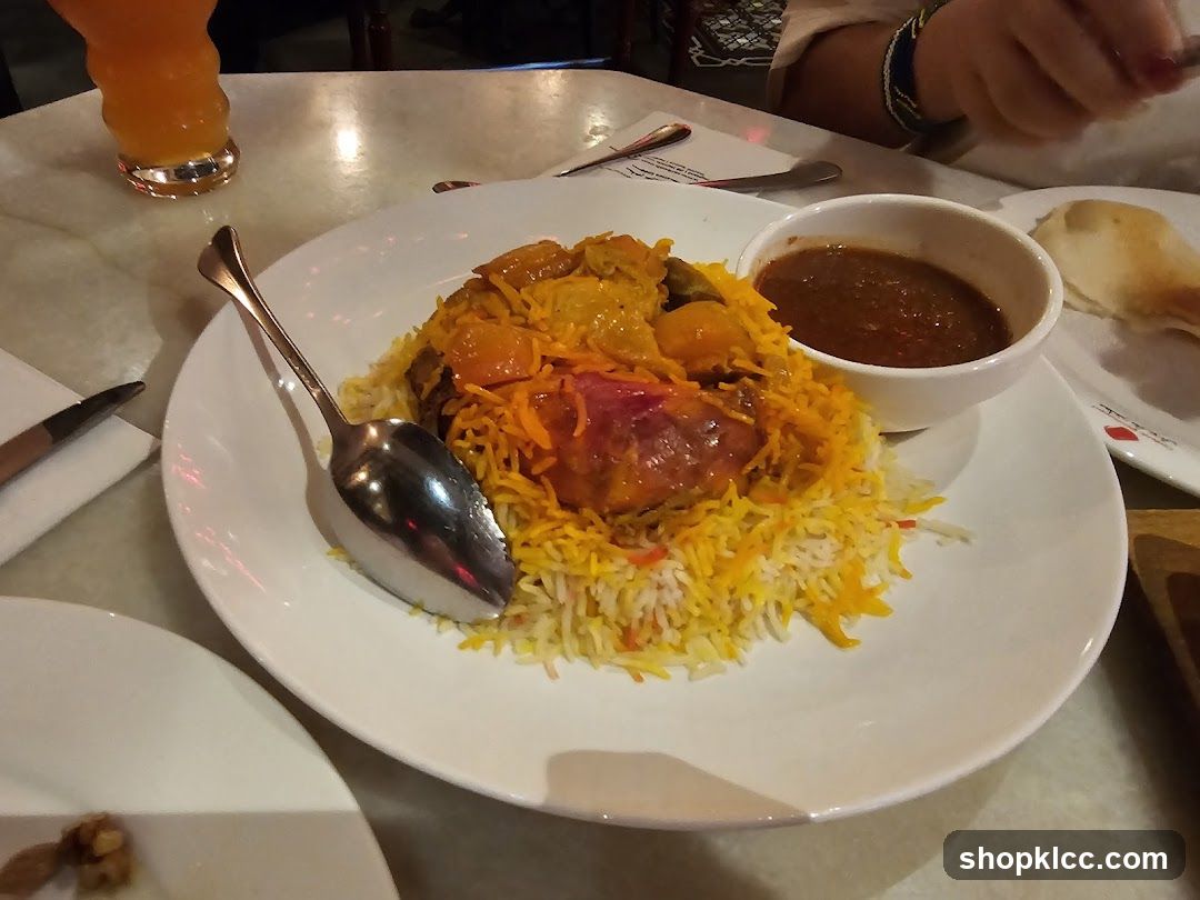 Biryani with Meat and Sauce