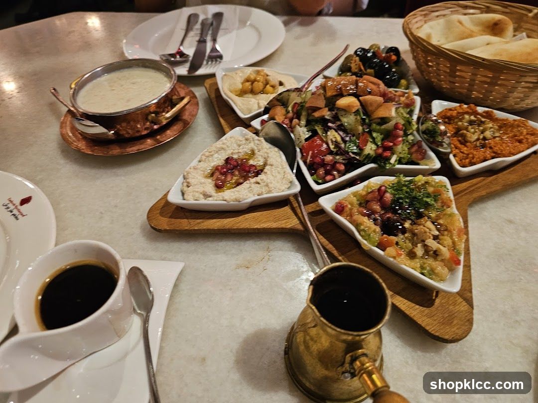 Mezze Platter with Coffee
