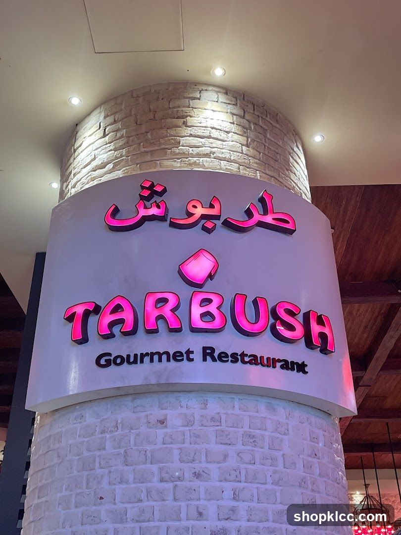 Tarbush Gourmet Restaurant Sign