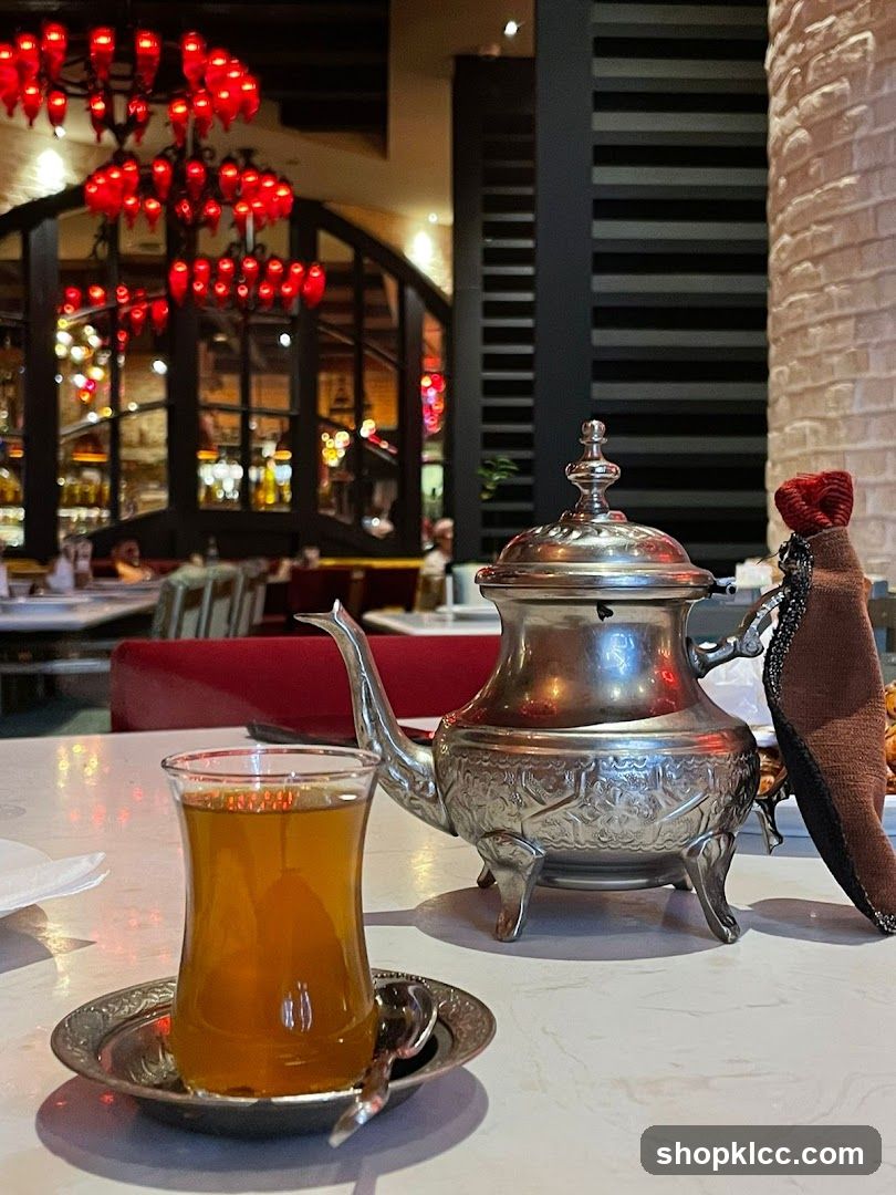Tea Service in Restaurant