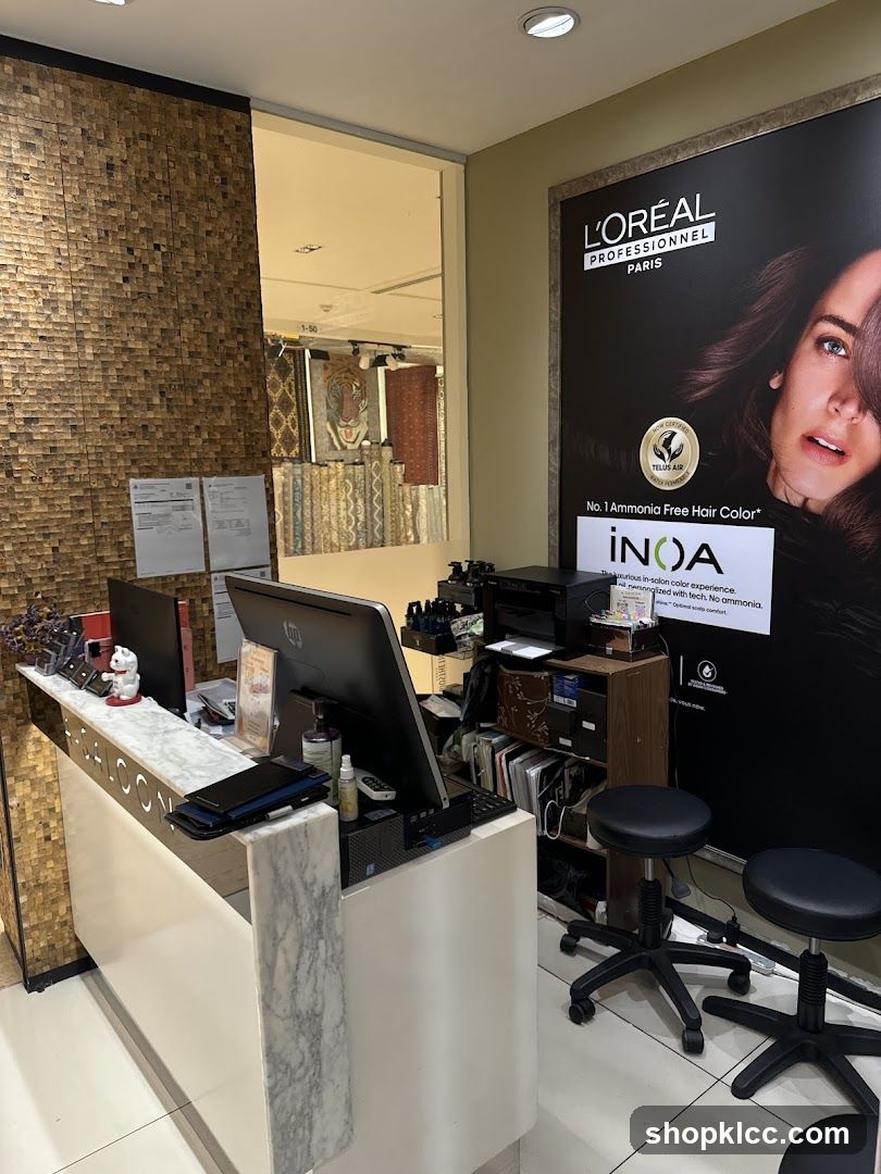 Salon Reception Area