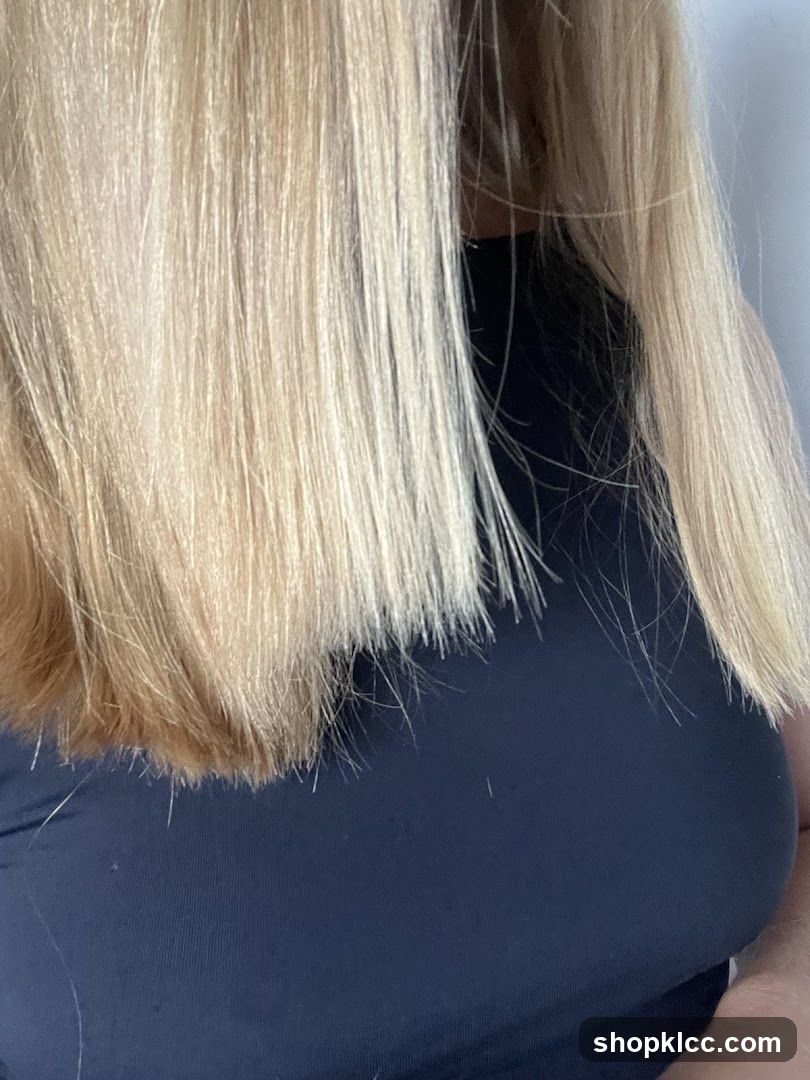 Blonde Hair and Black Top