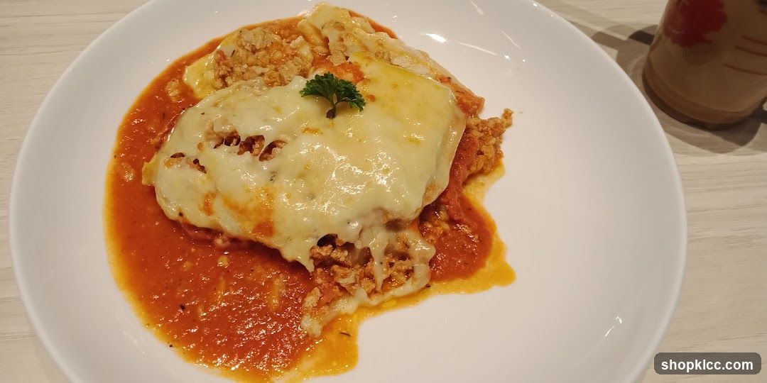 Lasagna with Melted Cheese