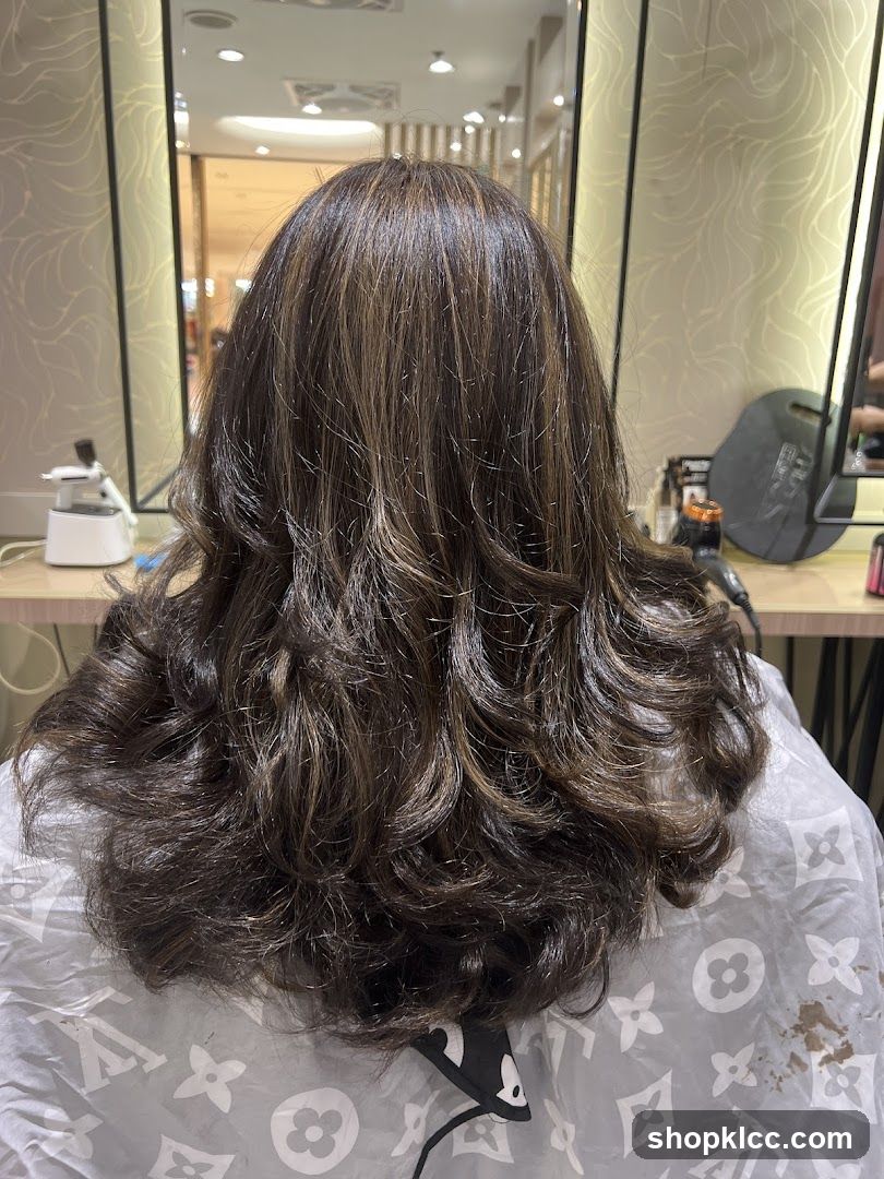 Woman's Hair After Styling