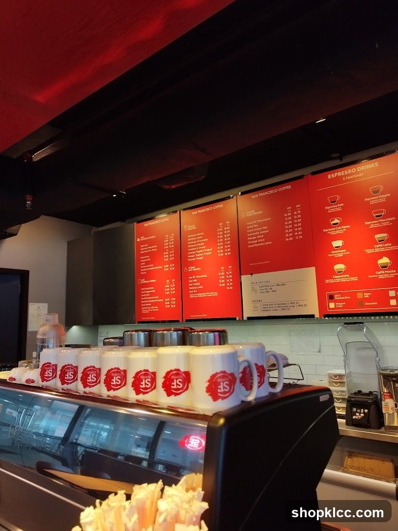 San Francisco Coffee Menu