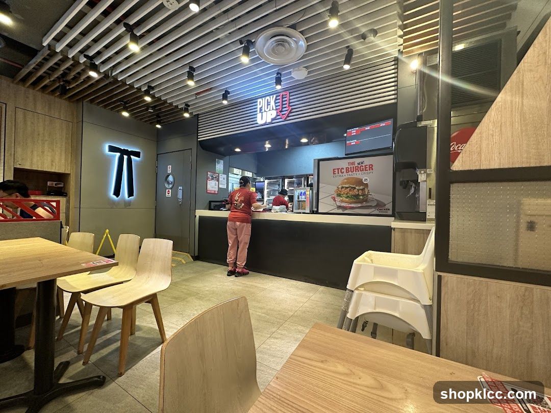 Restaurant Interior with Pickup Counter