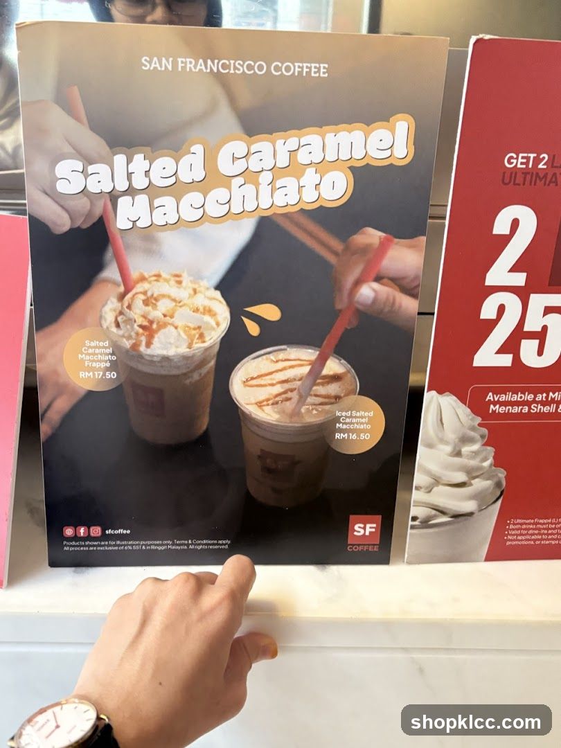 San Francisco Coffee Salted Caramel Macchiato Promotion