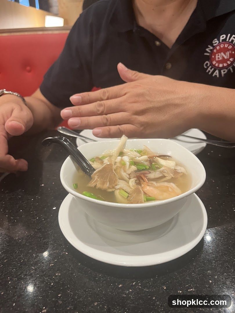 Soup with Shrimp and Mushrooms