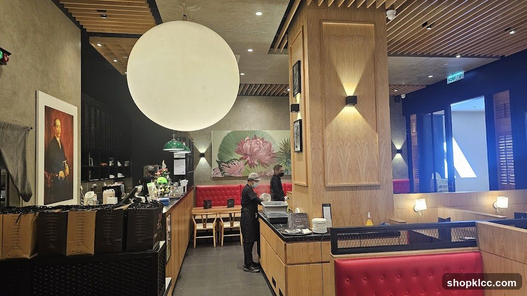 Restaurant Interior with Staff
