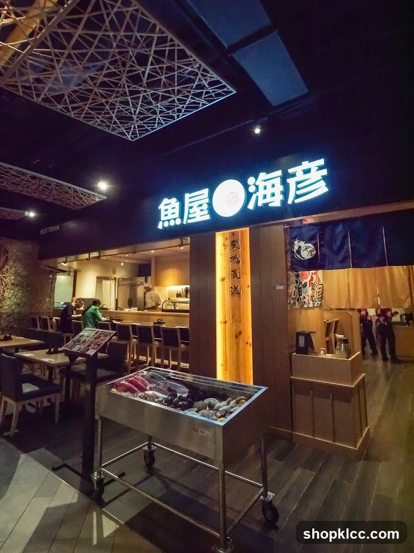 Restaurant Interior with Seafood Display