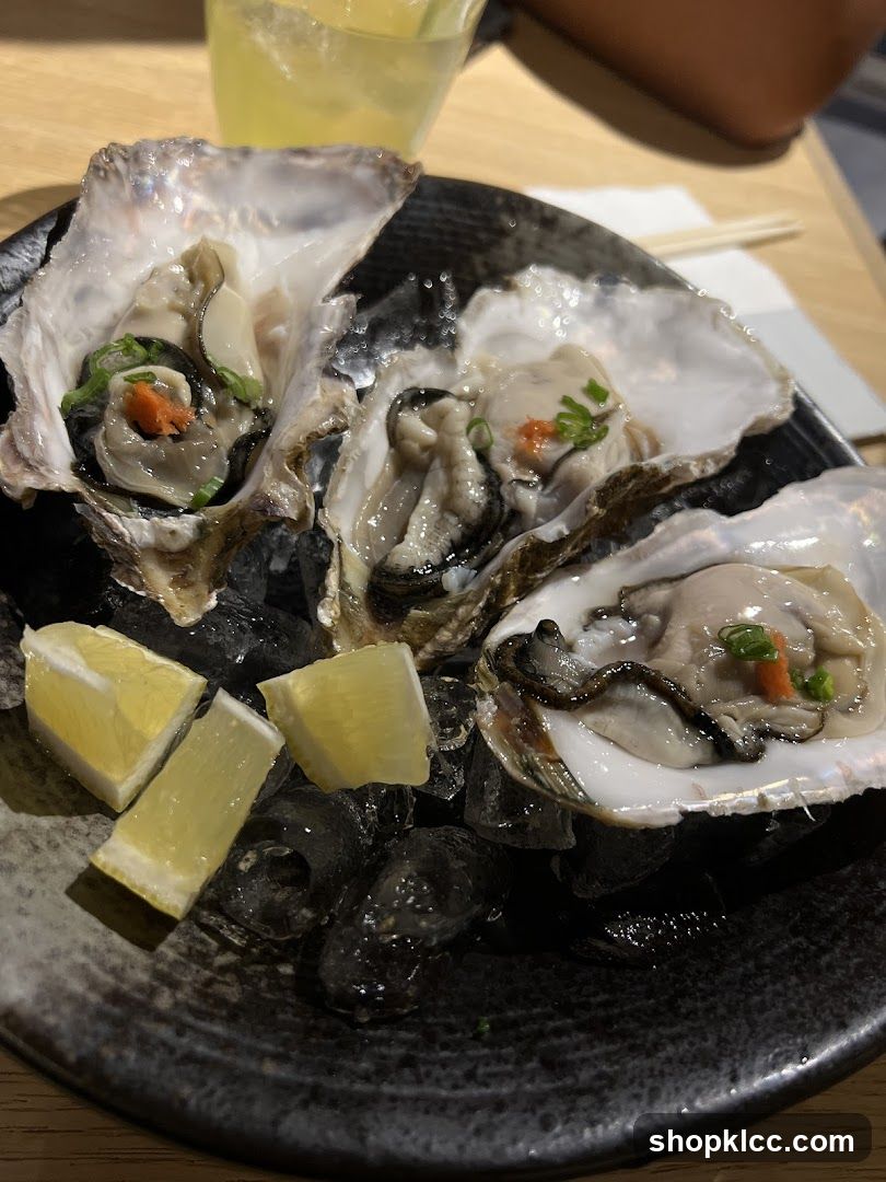 Oysters with Lemon