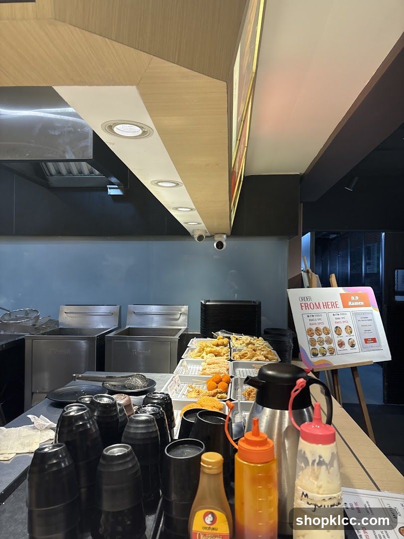 Food Counter with Menu
