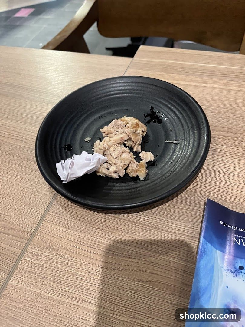 Leftover Chicken on Plate