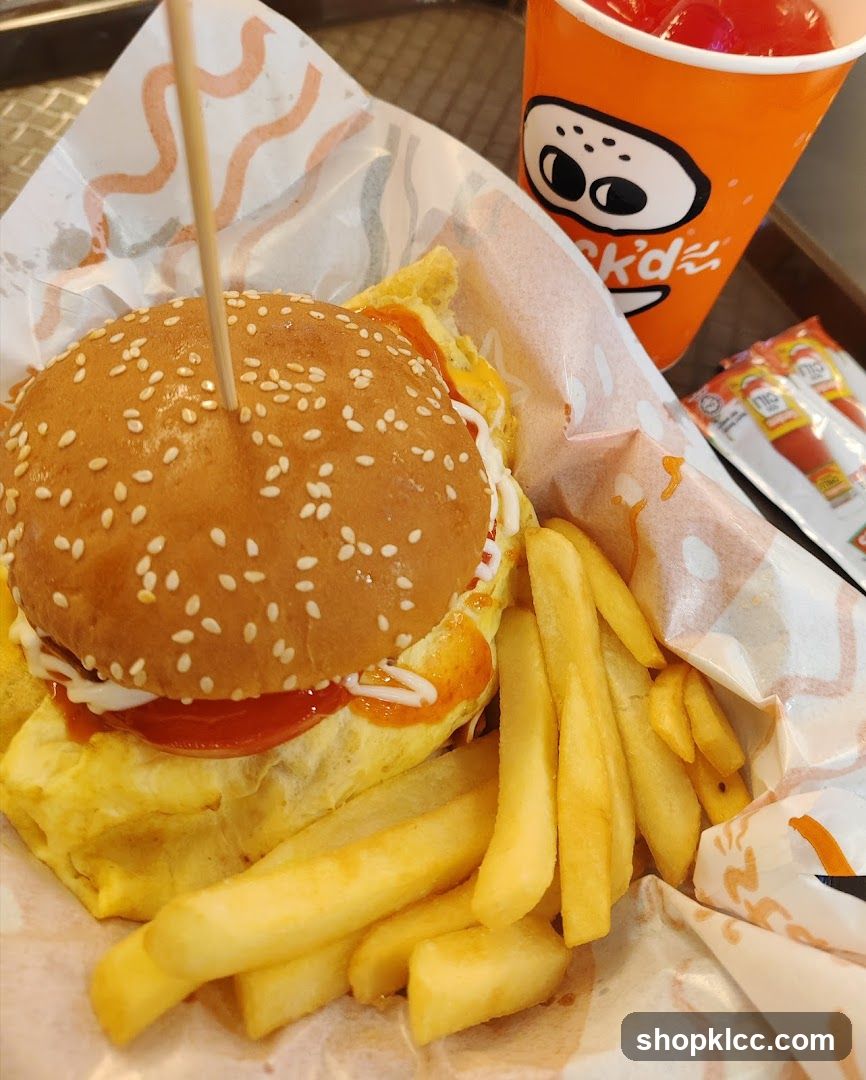 Burger and Fries Meal