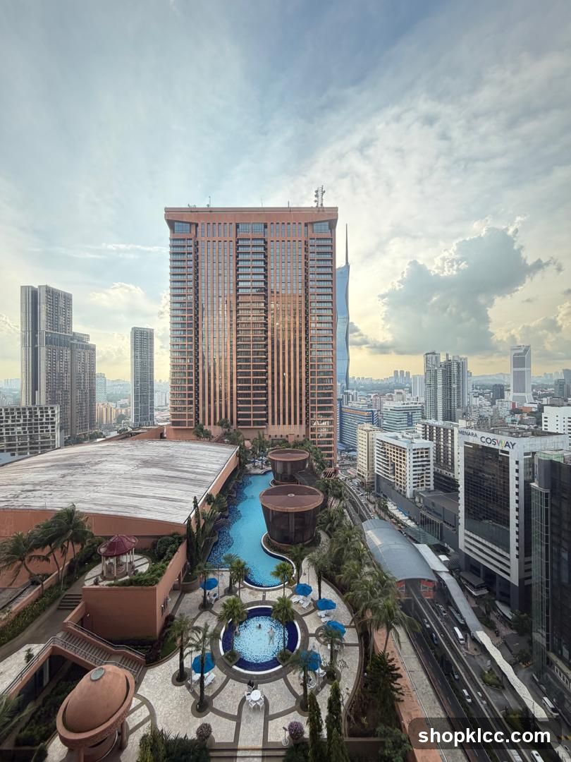Rooftop Pool and Cityscape