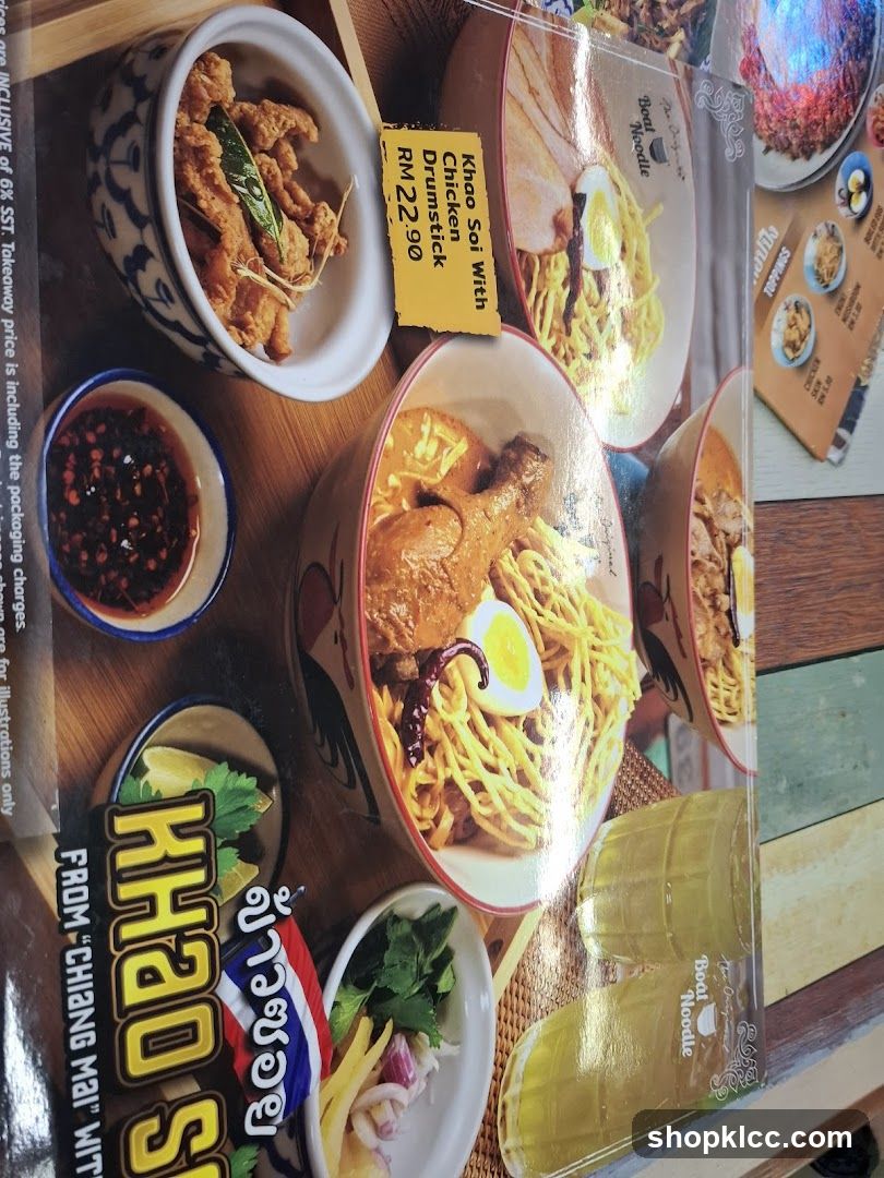 Boat Noodle Menu