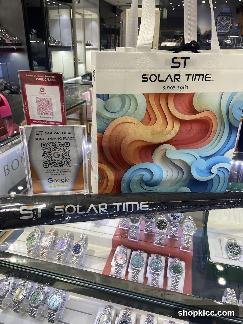 Solar Time Watch Store Display