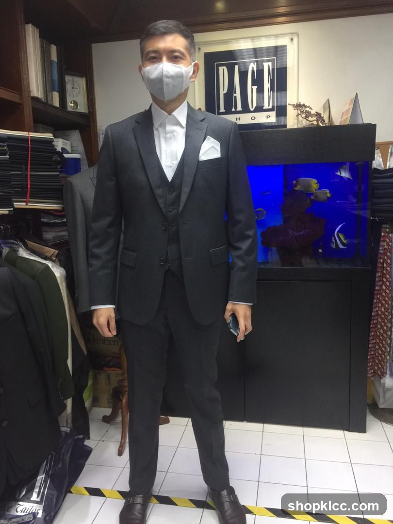 Man in a Suit in a Tailor Shop