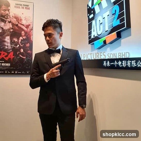 Man in Tuxedo Holding a Gun