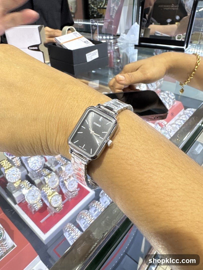Person wearing a Casio watch