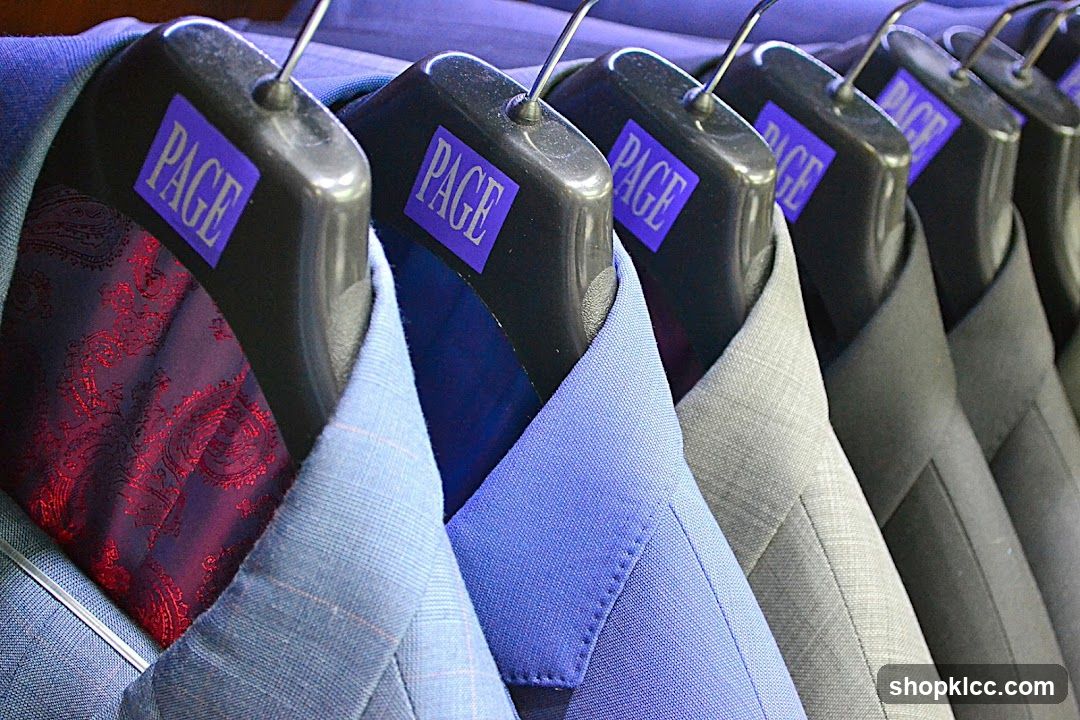 Suits on Hangers