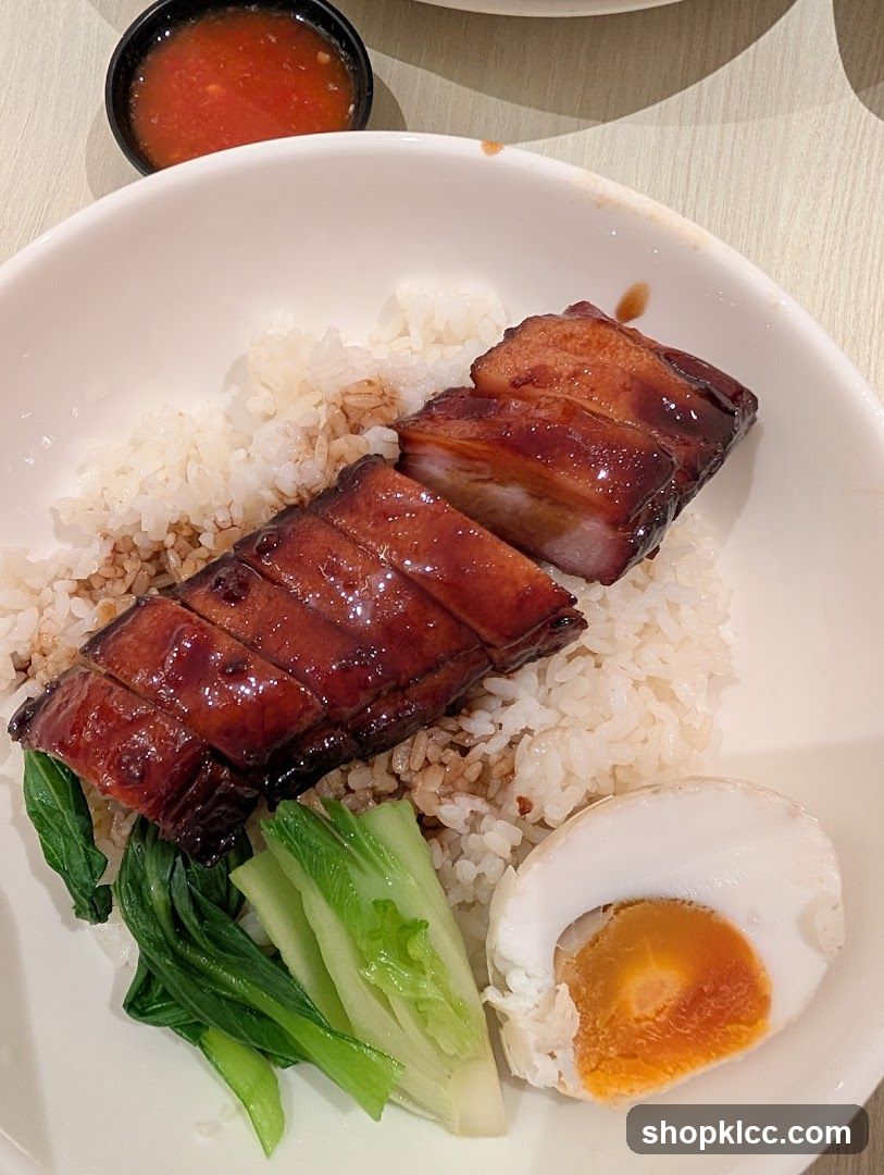 Char Siu Rice with Salted Egg