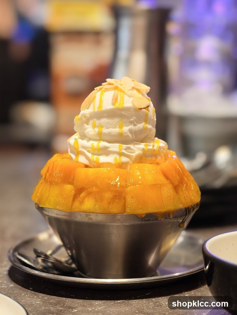 Mango Shaved Ice Dessert