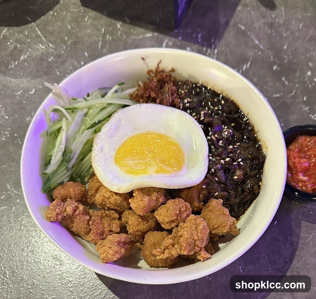 Jajangmyeon with Fried Chicken