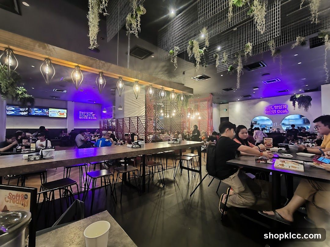 Restaurant Interior with Patrons