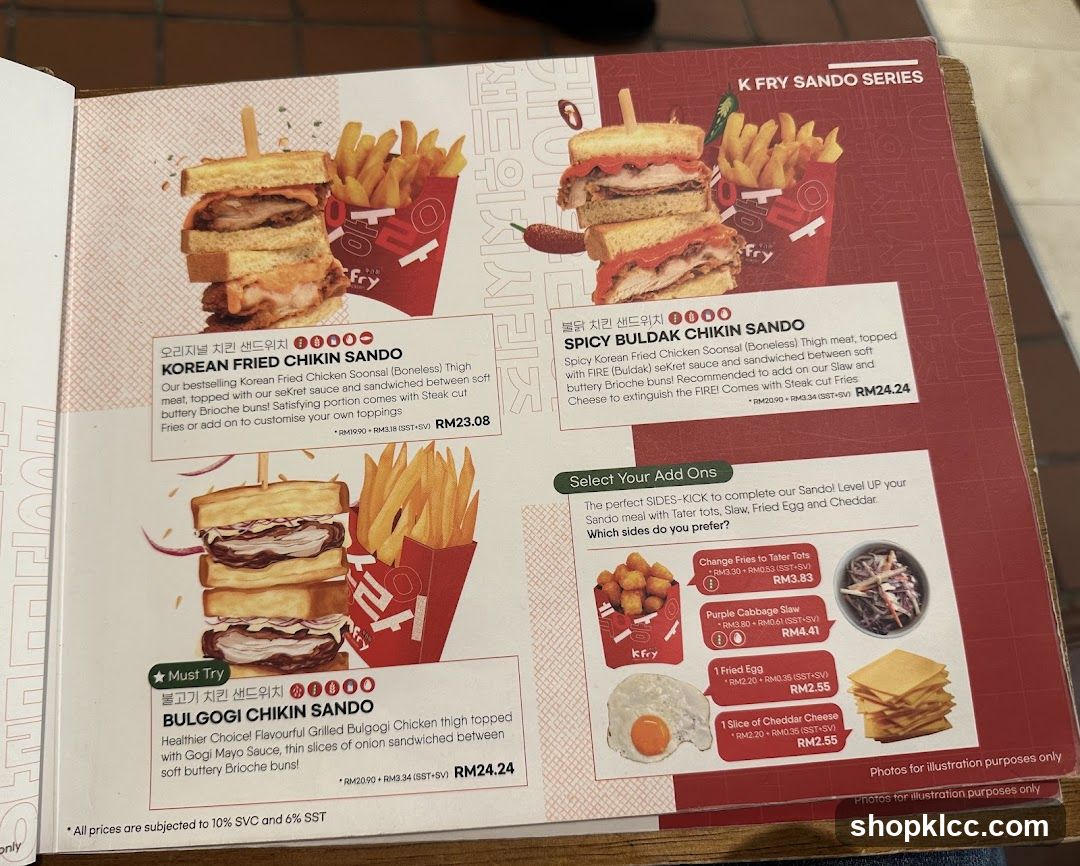 K FRY Sando Series
