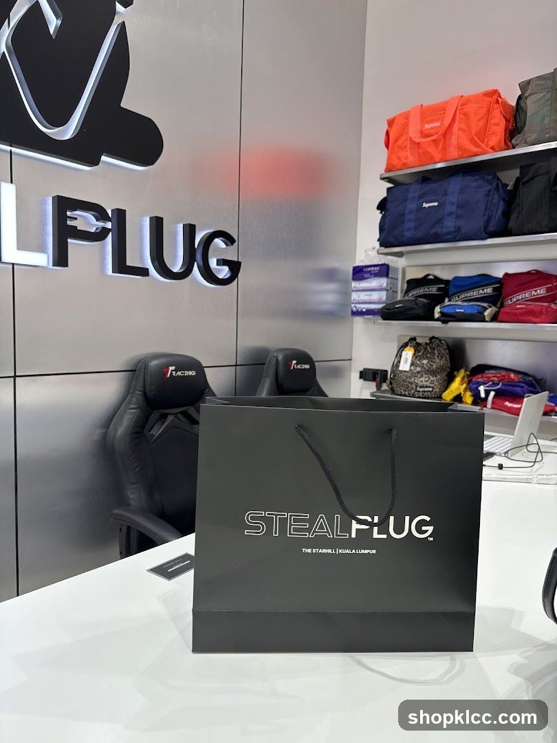Store Interior with Branded Bag