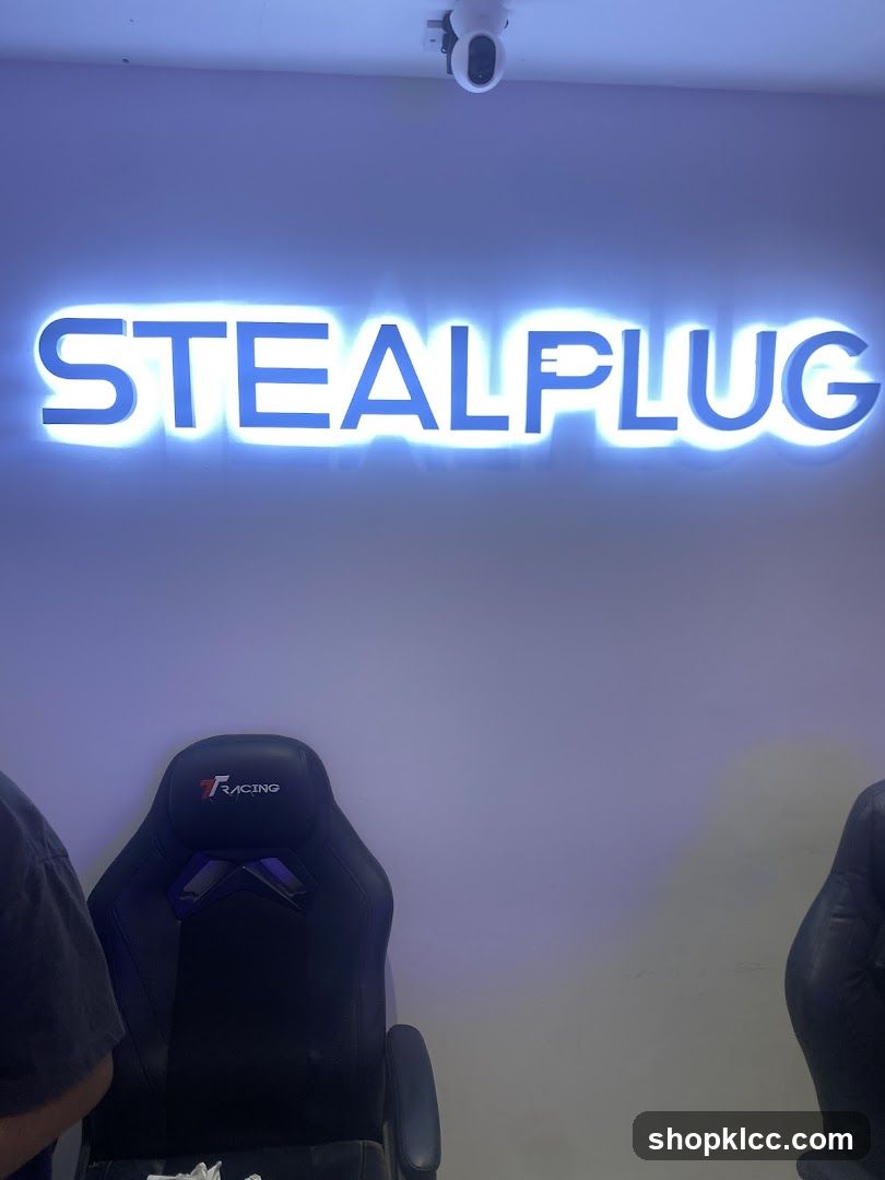 Stealplug Signage and Gaming Chairs