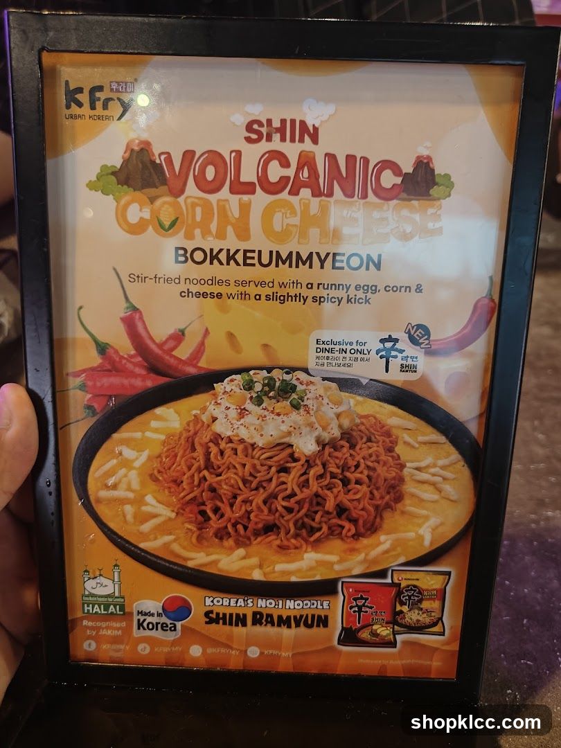 Shin Volcanic Corn Cheese Bokkeummyon
