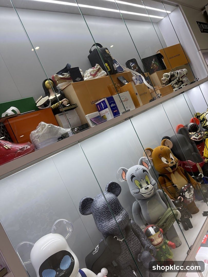 Display Case with Collectibles