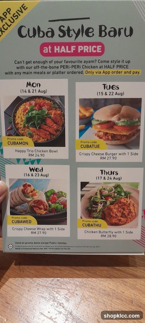 Cuba Style Baru at Half Price Promotion