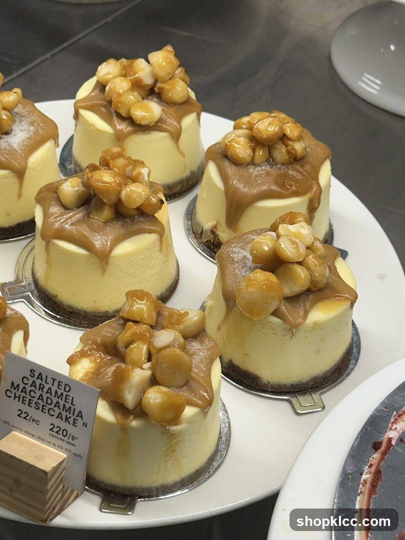 Salted Caramel Macadamia Cheesecake
