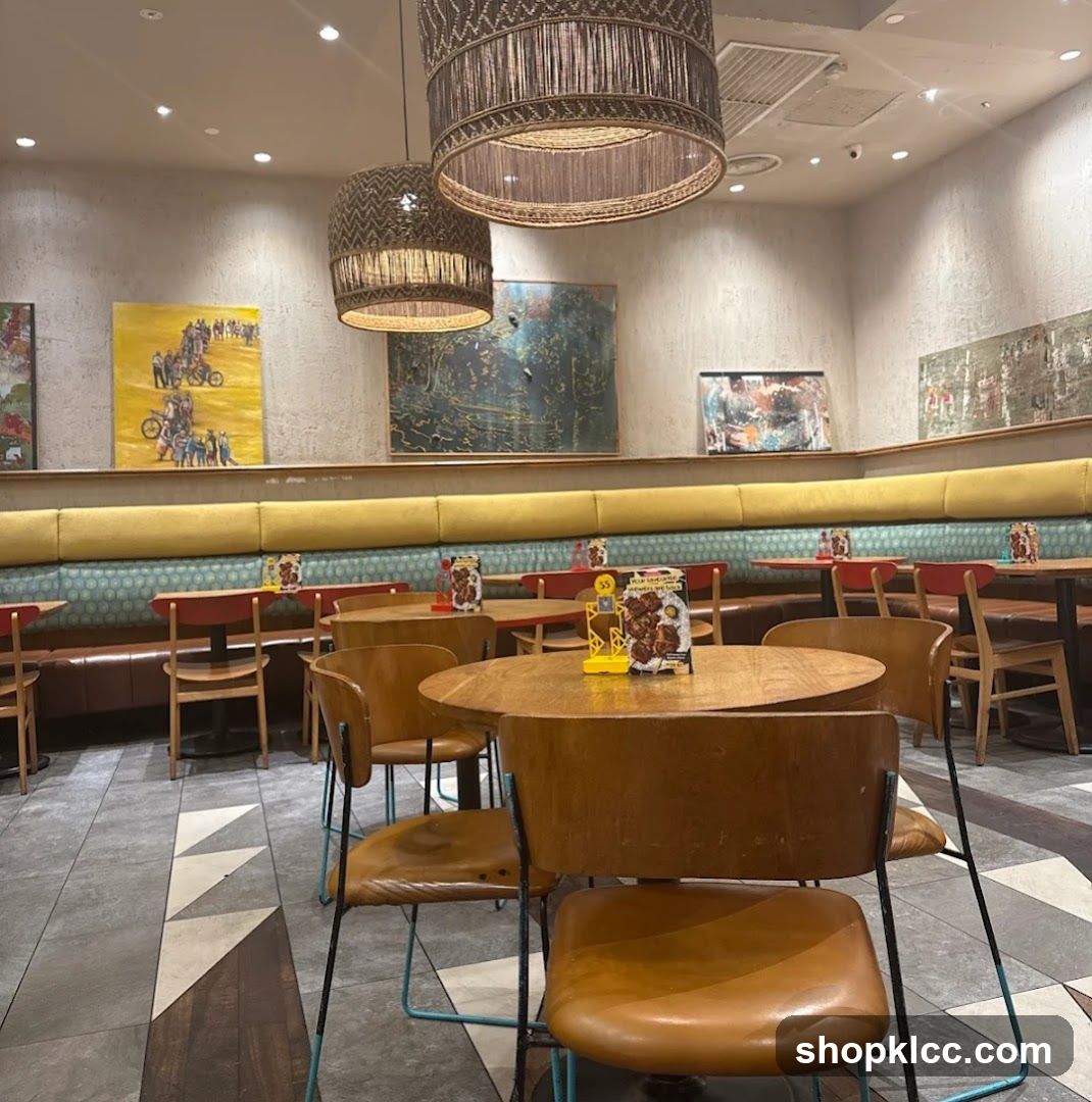Restaurant Interior with Artwork