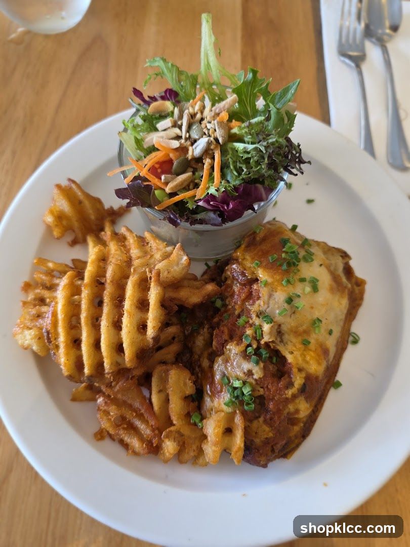 Waffle Fries and Lasagna