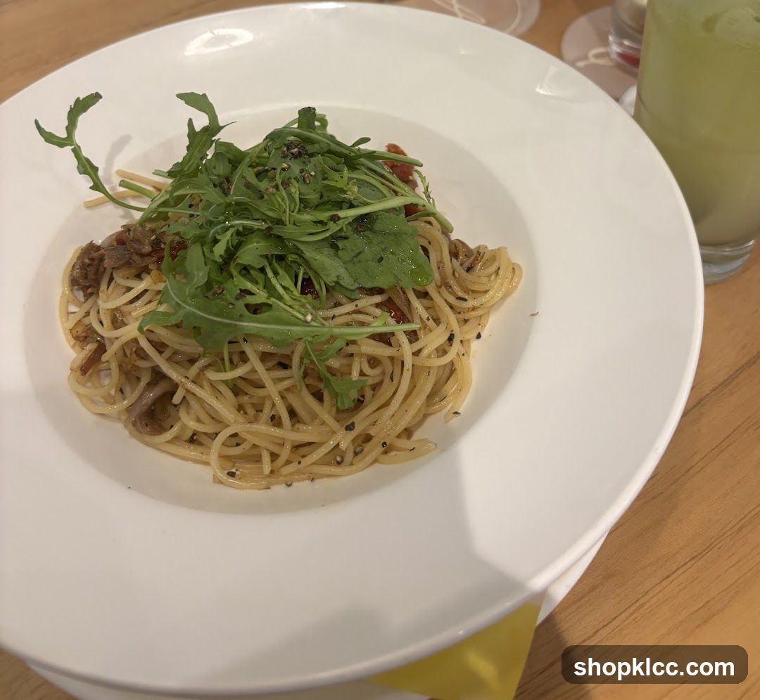 Spaghetti with Arugula