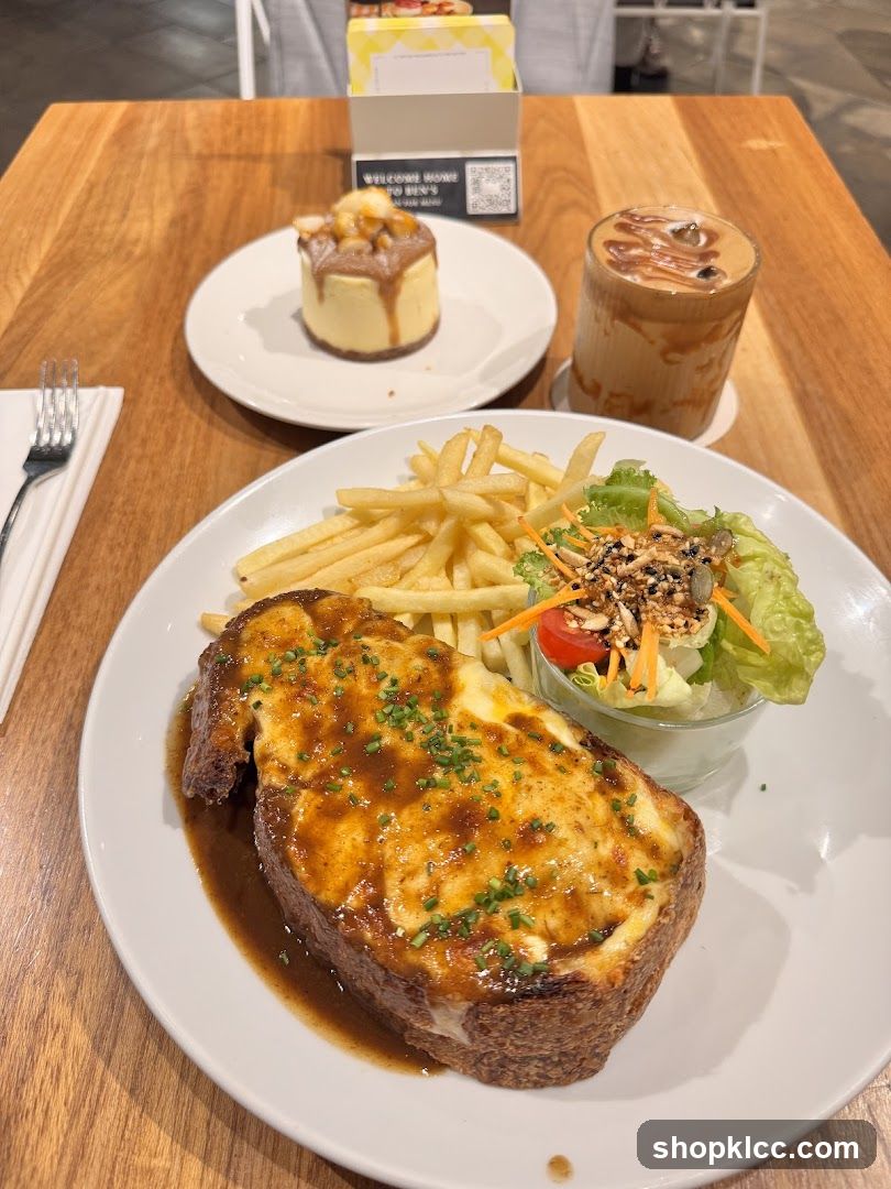 Savory Dish with Fries and Salad