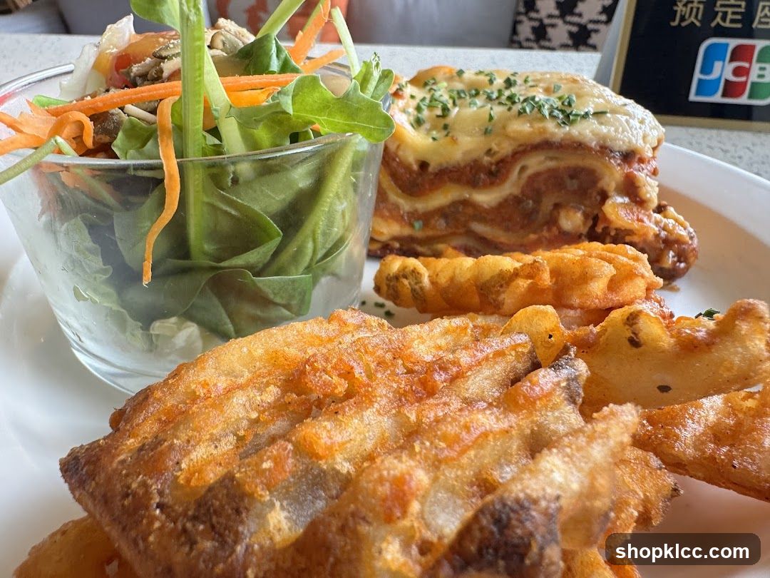 Lasagna and Fries
