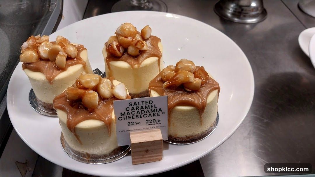 Salted Caramel Macadamia Cheesecake