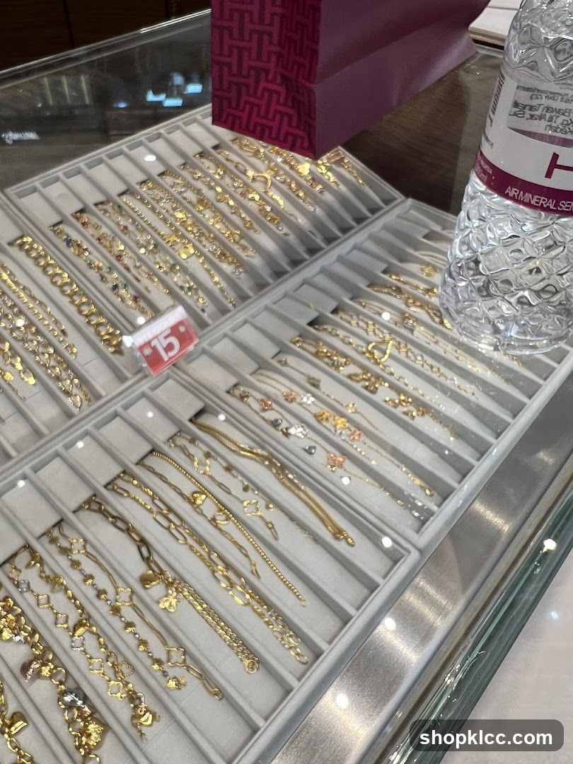 Display of Gold Bracelets